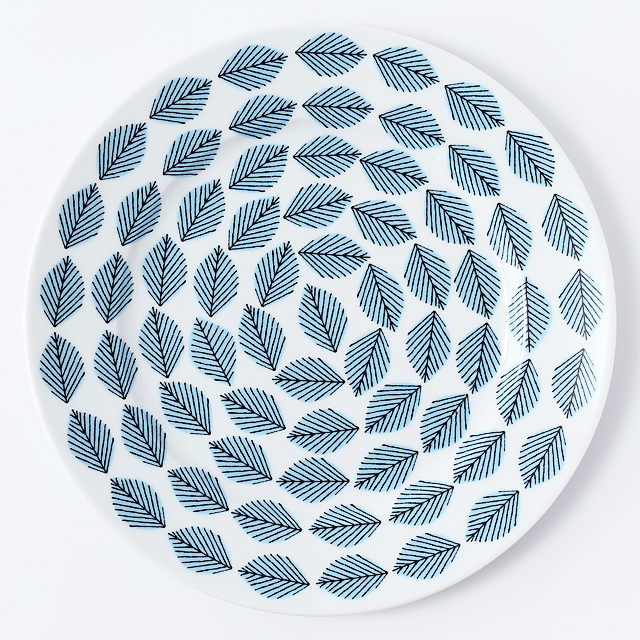 House of Rym/ハウスオブリュム/ディナープレート（27cm）/Blue leaves