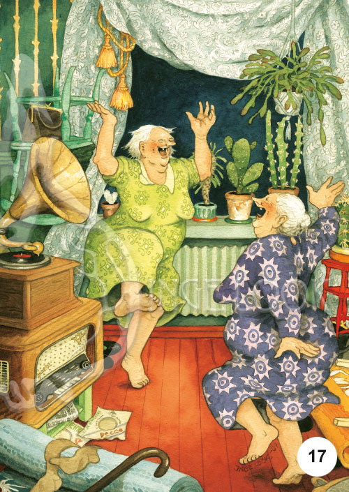 Inge Look インゲ・ルーク｜ポストカード Aunties（愉快なおばさんたち）［1-20］