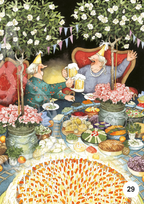 Inge Look インゲ・ルーク｜ポストカード Aunties（愉快なおばさんたち）［21-40］