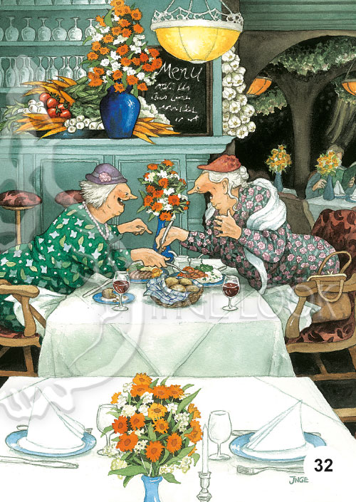 Inge Look インゲ・ルーク｜ポストカード Aunties（愉快なおばさんたち）［21-40］