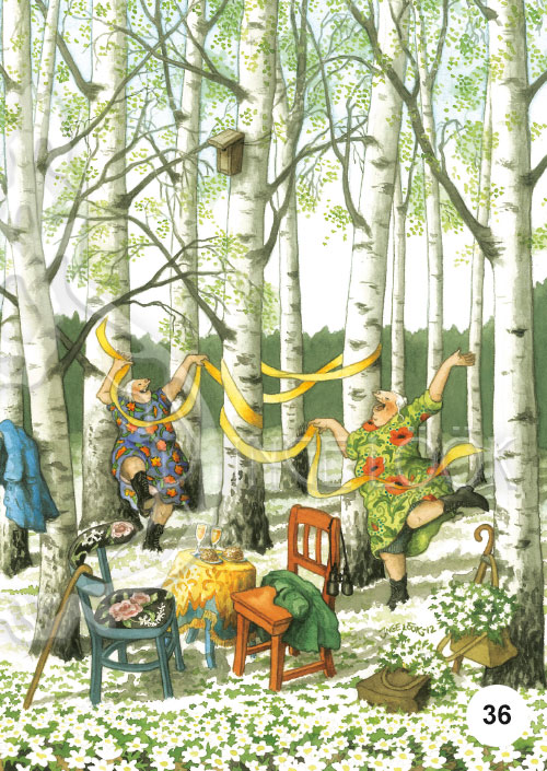 Inge Look インゲ・ルーク｜ポストカード Aunties（愉快なおばさんたち）［21-40］