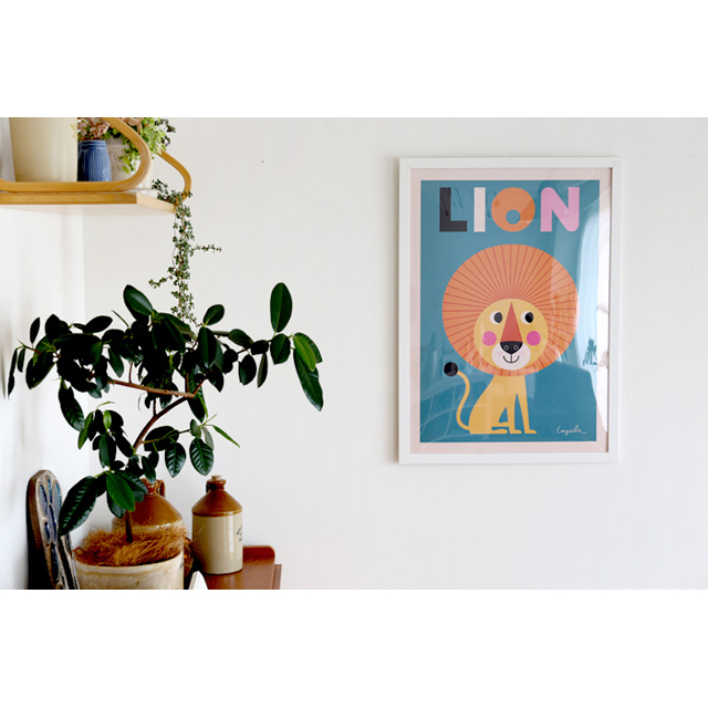 OMM-design/インゲラ・アリアニウス/ポスター(50×70cm)/ライオン