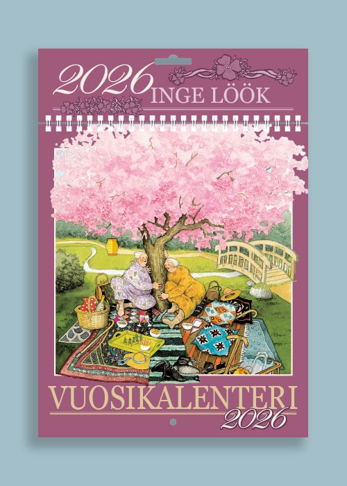 【予約販売】Inge Look インゲ・ルーク｜2026年カレンダー Aunties（愉快なおばあちゃんたち）＜フィンランド語版＞