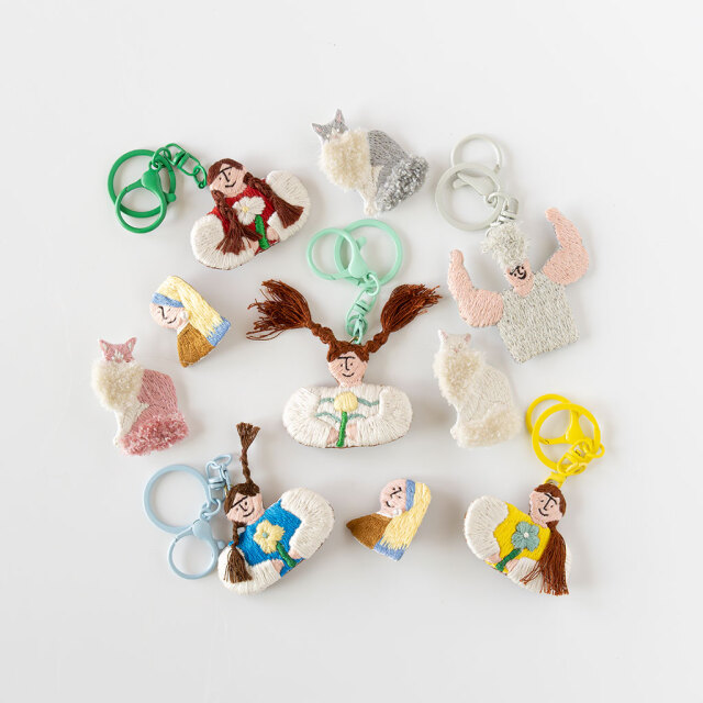 個別販売】いとのきのした｜手刺繍ブローチ(3way) マッチョ COMFOTA