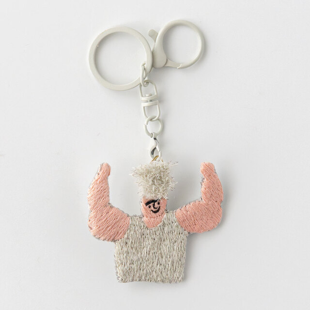 個別販売】いとのきのした｜手刺繍ブローチ(3way) マッチョ COMFOTA