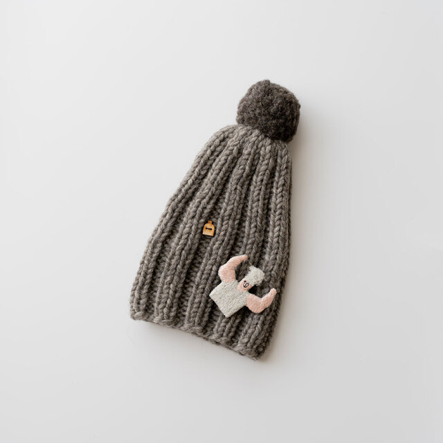 【個別販売】いとのきのした｜手刺繍ブローチ(3way) マッチョ