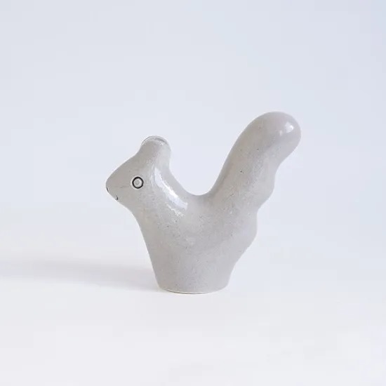 鹿児島睦 x Keramik Studion｜花瓶 En Liten Van リス（ライトグレー）