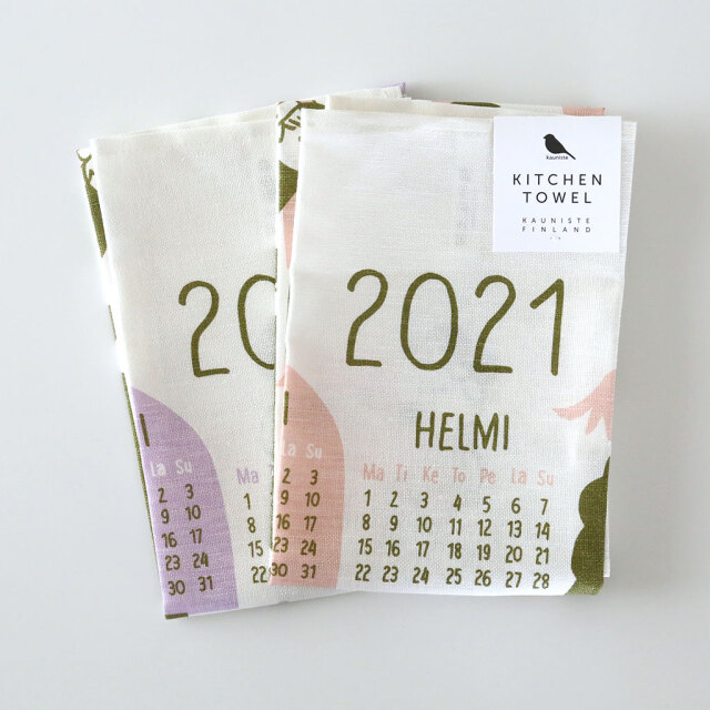 Kauniste/カウニステ/2021年カレンダーキッチンタオル