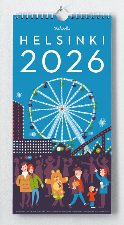 Kehvola Design ケフボラデザイン｜2026年カレンダー HELSINKI