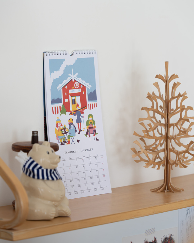 Kehvola Design ケフボラデザイン｜2026年カレンダー HELSINKI