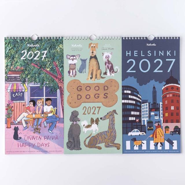 Kehvola Design ケフボラデザイン｜2027年カレンダー［HELSINKI
