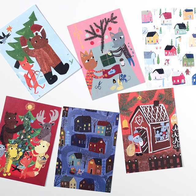 Kehvola Design/ケフボラ・デザイン/クリスマス ポストカード/Matti Pikkujamsa(全10柄)