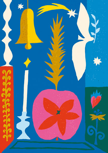 Kehvola Design ケフボラ・デザイン｜ポストカード サンナ・マンデル［クリスマス］