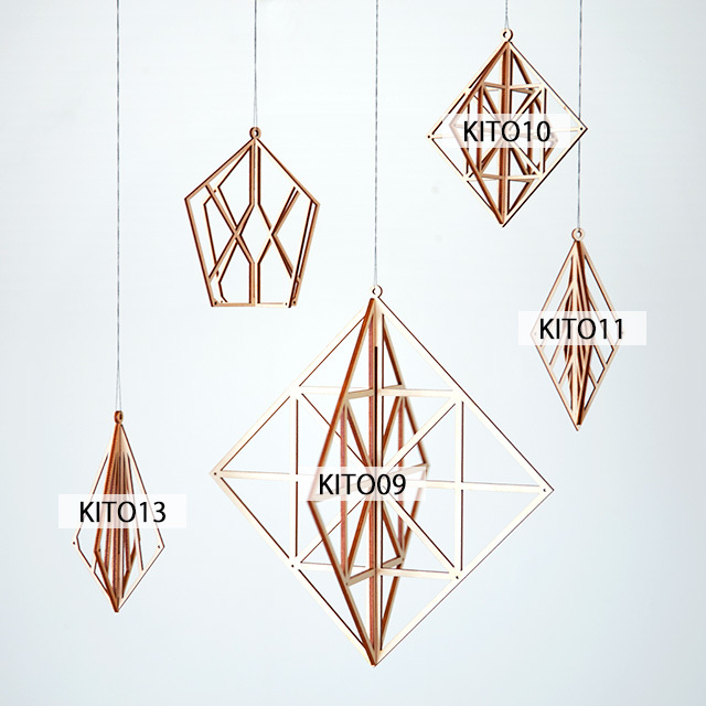 Kito/木製オーナメント(全4種) ヒンメリ Kito/木製オーナメント(全4種) ヒンメリ