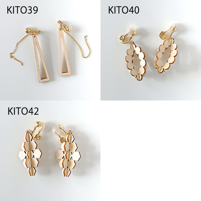 Kito/木製ピアス・イヤリング