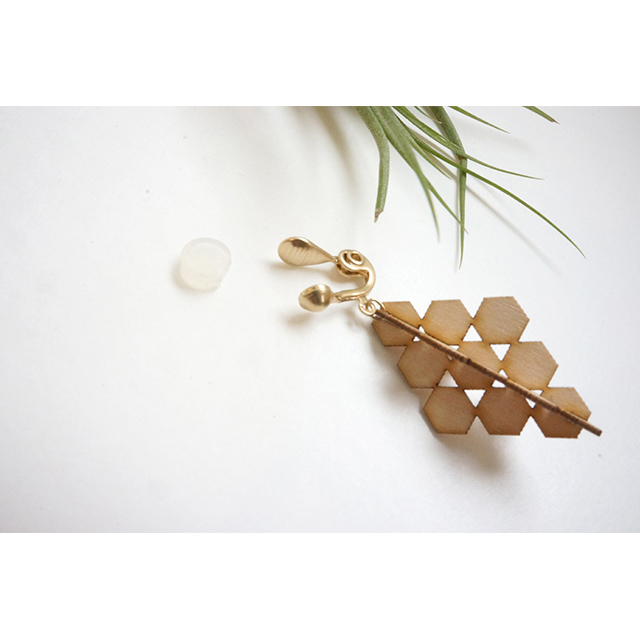 Kito/木製ピアス・イヤリング(全7種)
