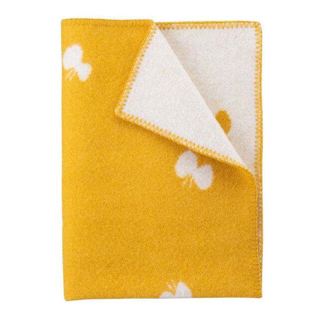 KLIPPAN × mina perhonen｜ウールミニブランケット CHOUCHO COMFOTA