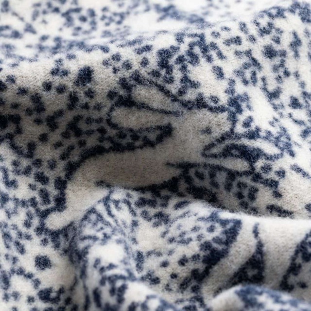 KLIPPAN × mina perhonen｜ウールシングルブランケット rabbits play,  birds rest -forest-