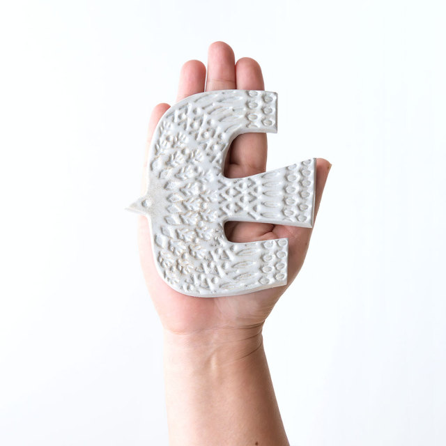 Kotikissa｜壁掛け 角ばった鳥 中