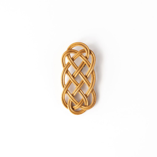 kuroshiro works｜ラタン ブローチ オーバル