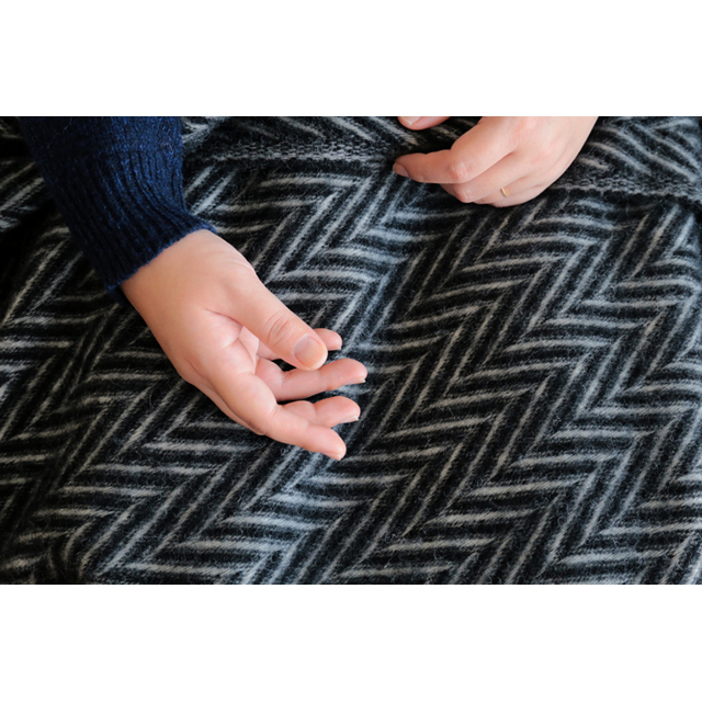 LAPUAN KANKURIT/ラプアンカンクリ/スローブランケット/IIDA/ブラック