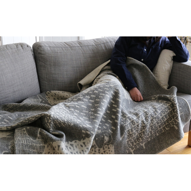 LAPUAN KANKURIT/ラプアンカンクリ/シングルブランケット/PAKAPAAT/グレー