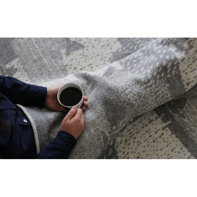 LAPUAN KANKURIT/ラプアンカンクリ/ハーフブランケット/PAKAPAAT/グレー