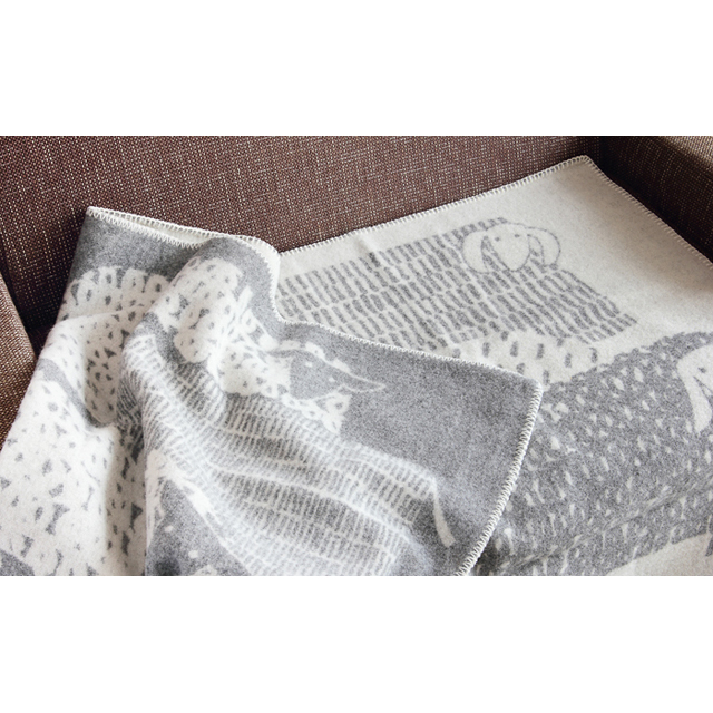 LAPUAN KANKURIT/ラプアンカンクリ/ハーフブランケット/PAKAPAAT/グレー