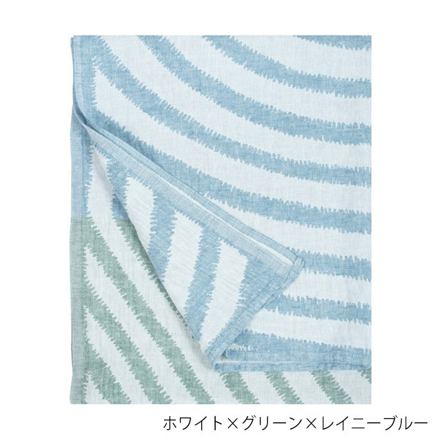 LAPUAN KANKURIT リネンブランケット ホワイト LAPUAN KANKURIT/USVA リネンブランケット 150×200cm -暑い時期
