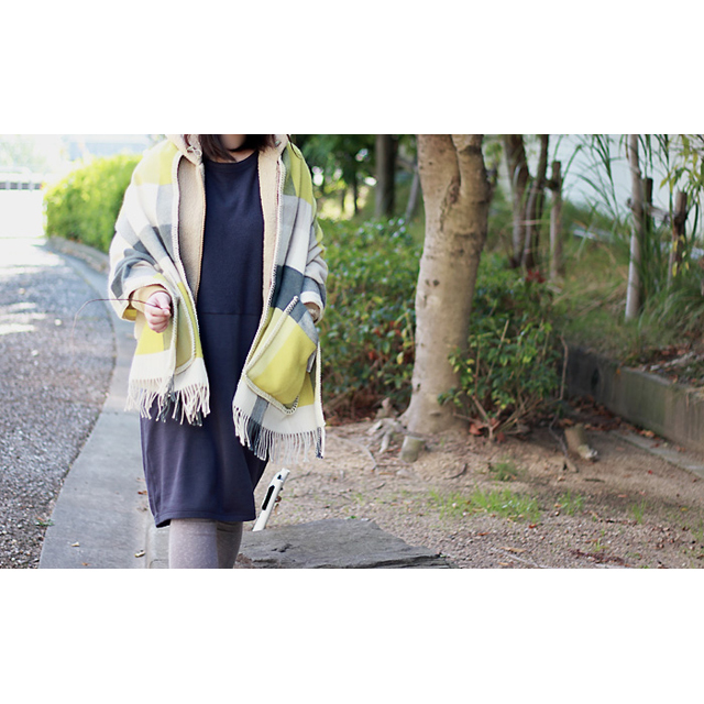 ラプアンカンクリ ポケット付きショール パラペリ ピスタチオ 新品 ラプアンカンクリ ポケット付きショール パラペリ ピスタチオ
