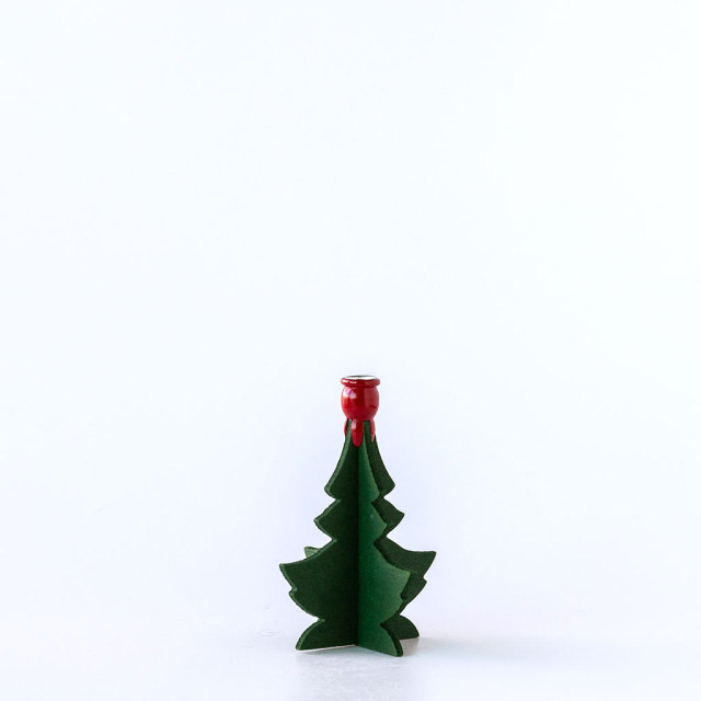 Larssons Tra ラッセントレー｜組み立て式木製クリスマスツリー S（キャンドル1本付き）