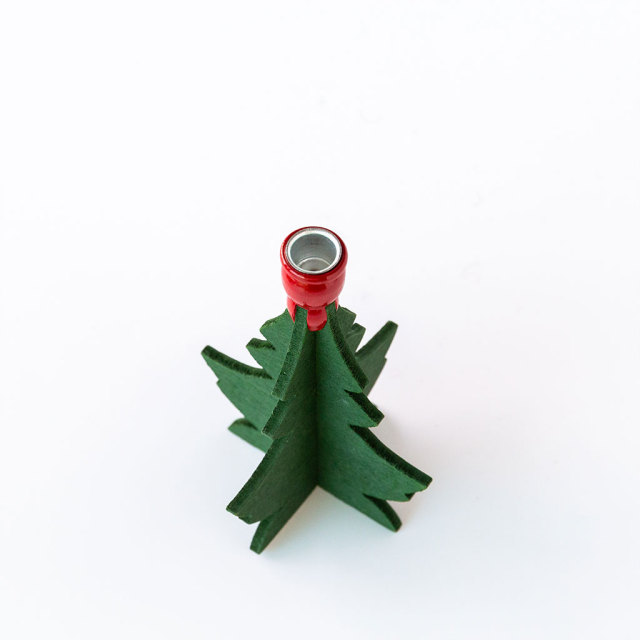 Larssons Tra ラッセントレー｜組み立て式木製クリスマスツリー S（キャンドル1本付き）