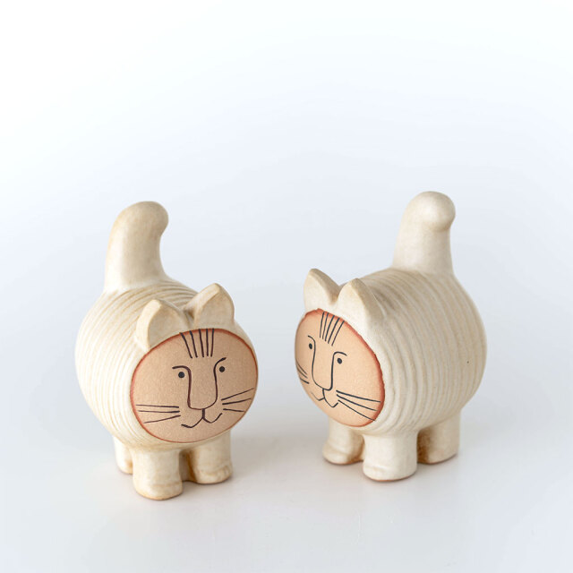【個別販売】Lisa Larson リサ・ラーソン｜ディエチキャット DIECI CAT アイボリー