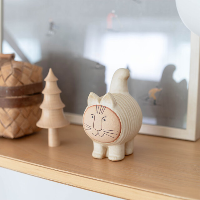 【個別販売】Lisa Larson リサ・ラーソン｜ディエチキャット DIECI CAT アイボリー