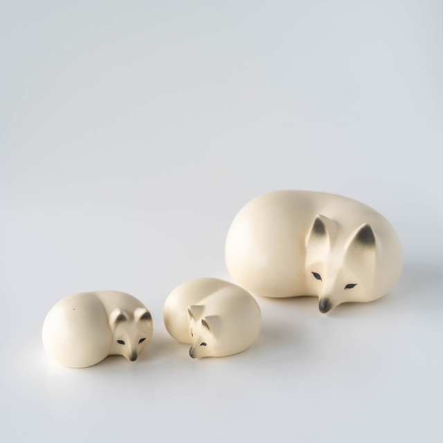 【個別販売】Lisa Larson リサ・ラーソン｜白キツネ(L) FOX WHITE