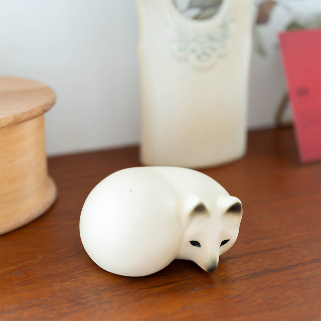 【個別販売】Lisa Larson リサ・ラーソン｜白キツネ(S) FOX WHITE