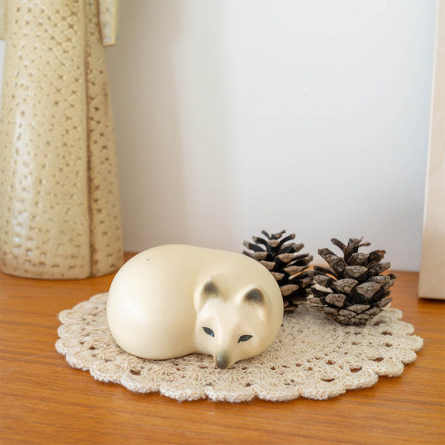 【個別販売】Lisa Larson リサ・ラーソン｜白キツネ(S) FOX WHITE