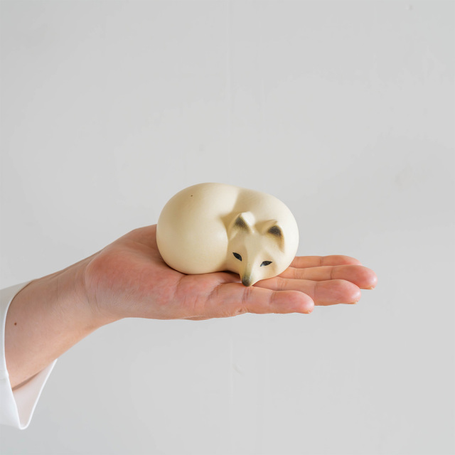 【個別販売】Lisa Larson リサ・ラーソン｜白キツネ(S) FOX WHITE