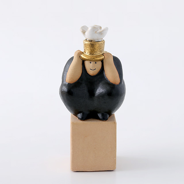 Lisa Larson/リサ・ラーソン/オブジェ/マジシャン/ブラック