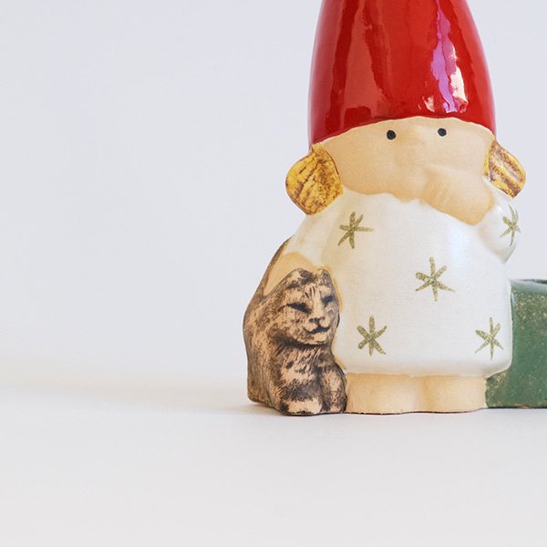 Lisa Larson/リサ・ラーソン/Santa Family/GIRL WITH CAT