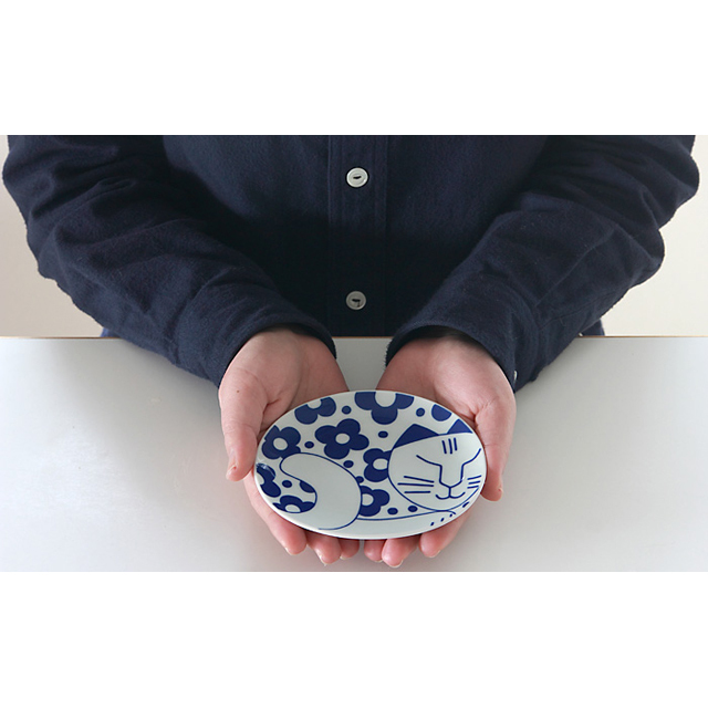 Lisa Larson/リサ・ラーソン/豆皿 ごのねこ（はなねこ）