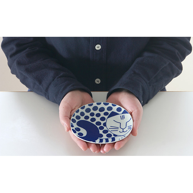 Lisa Larson/リサ・ラーソン/豆皿 ごのねこ（みずたまねこ）