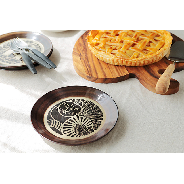 Lisa Larson/リサ・ラーソン/益子の皿/ねこ(くろ) COMFOTA 北欧雑貨店