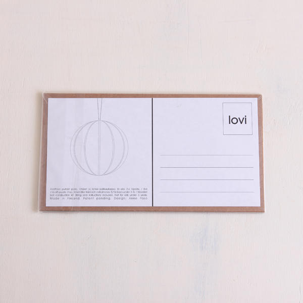lovi/ロヴィ/ボール6cm（グリーティングカード/オーナメント）