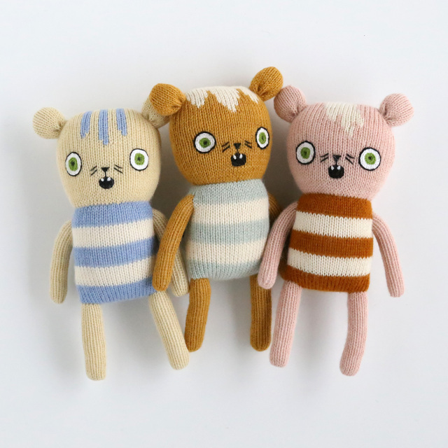 【個別販売】LUCKYBOYSUNDAY/ラッキーボーイサンデー/編みぐるみ/TIGER TRIPLETS