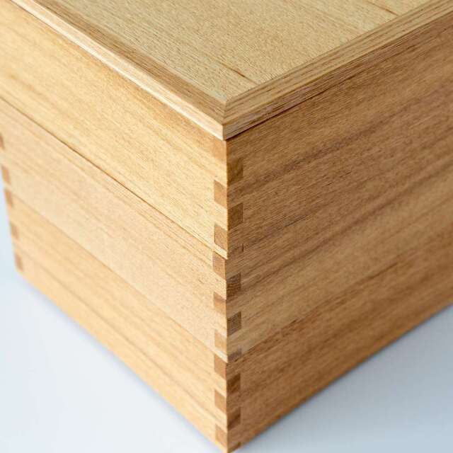 松屋漆器店｜白木塗タモ ナチュラル［5寸］重箱