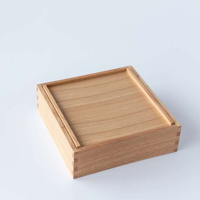 木製 タモ 三段重箱  新品 松屋漆器店 重箱 白木塗タモ6.0 三段 6寸 内朱 白木 約18×18cm