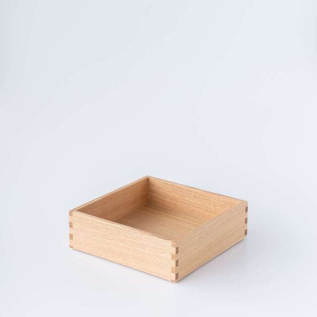 松屋漆器店｜白木塗タモ ナチュラル［6寸］重箱 一段 身のみ