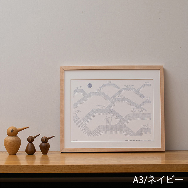 【数量限定】皆川 明/ポスター/AKIRA MINAGAWA Art Collection Poster/horses on the hill(全3種)