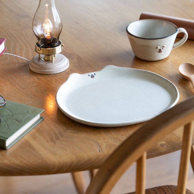 アトリエ モノラー｜くまさん皿 大